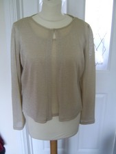 LADIES GOLD TWIN SET SPARKLY