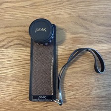 Vintage Peak 20 X Magnification Microfilm Viewer with Leather Case