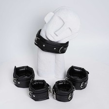 PU Leather Handcuffs Ankle