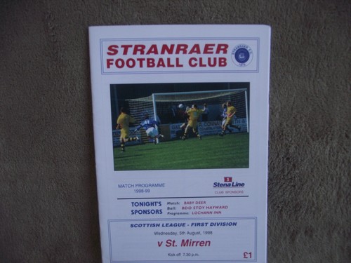 1998 stranraer v st - (aug),