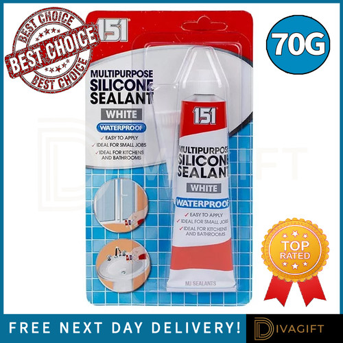 White waterproof silicone - white,