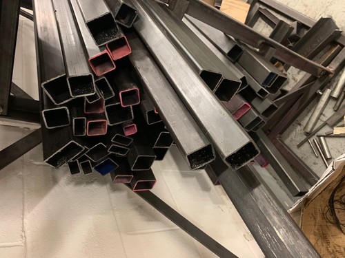 Mild steel section offcuts - section, |