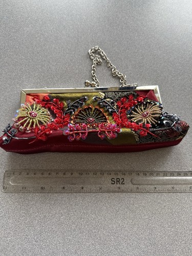 Bulaggi red satin - satin, beaded