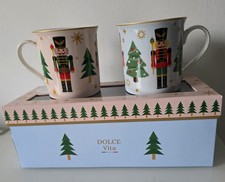 Christmas Nutcracker Mug SET of 2 High Quality Fine China Mugs Coffee /Tea