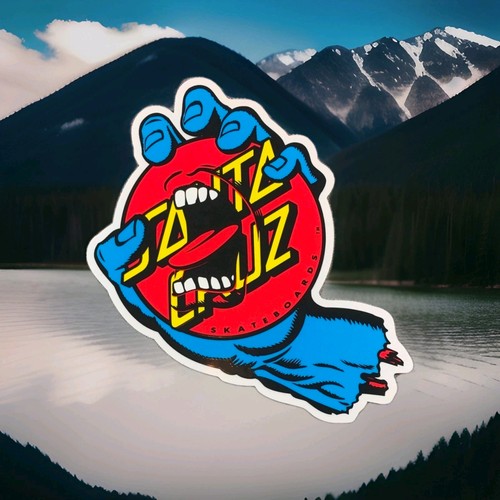 Santa cruz vinyl sticker - santa,