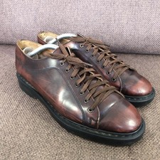 Womens TOAST x SOLOVAIR Derby Oxford Leather Burgundy Lace Up Shoes  UK 7