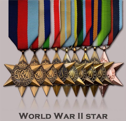 Wwii star medal - wwii,