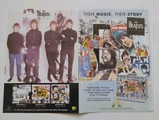 BEATLES ANTHOLOGY VIDEO RELEASE ORIGINAL FOLD OUT FLYER 