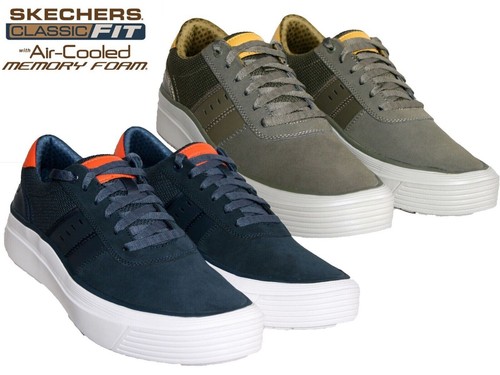 Mens skechers leather memory - mens,