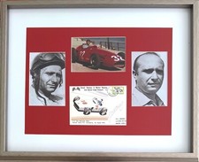 Juan Fangio Former F1 World Champion Original Hand Signed FDC Presentation & COA