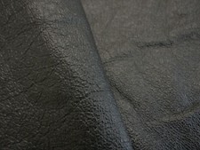 Jet black pigskin - pigskin, leather
