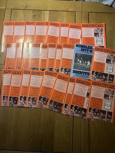 Brentford home programmes - brentford,