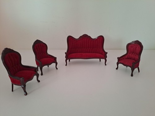 Dolls house mahogany3 red - mahogany3, x