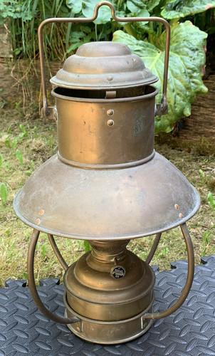 Vintage brass nautical ship - brass,