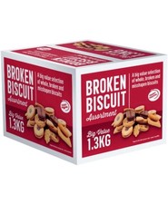 Assorted Broken Biscuits Misfit Value Box - Mixed Snacks 1.3kg Bulk Pack for... 