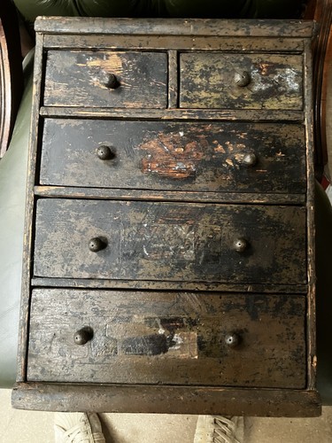 Antique apprentice piece - apprentice, chest
