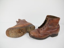 Vintage brown leather - leather, hobnail