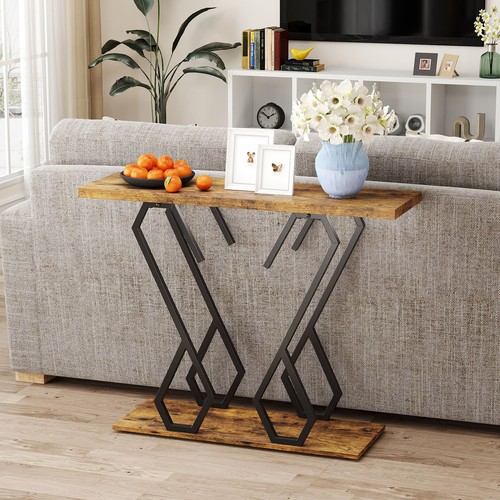 Faux marble console table - marble,