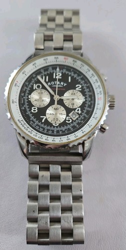 Rotary gb03351 42mm silver - gb03351/19,