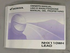 Honda NHX110 Lead Owners Manual 00X37-GFM-A100 2008-2013 NHX 110