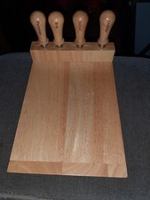 Cheese Board with Knives, 27cm X 18cm X 6cm