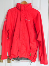 Berghaus Goretex Paclite Size 16 Woman's Light Weight Rain Jacket Pink