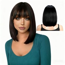 Black Bob Wig For