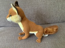 Hansa  Sitting  Fox Cub Plush