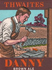 BEER MAT - THWAITES BREWERY - DANNY BROWN ALE - (Cat No 069) - (1989)