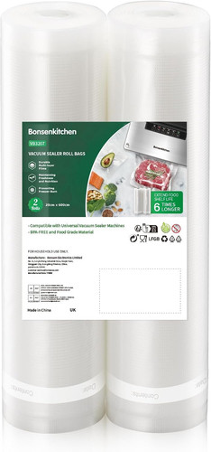 Vacuum sealer rolls bags 2 - rolls,