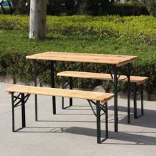 Birchtree beer table - birchtree, bench