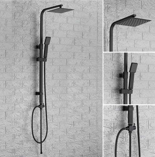 Square shower kit twin - twin, head