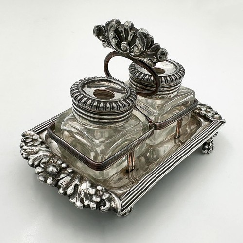Small antique inkstand old - antique,