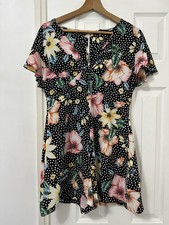 Zara Black Flowers and Polka