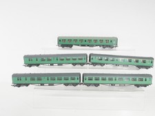 Bachmann OO Gauge BR / SR Green Coaches x 5