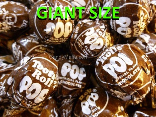Giant tootsie pops chocolate - giant,