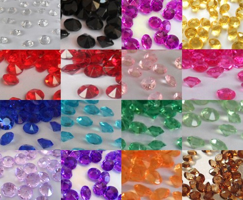 Reusable wedding table gems - reusable, gems/