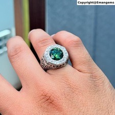 Original Green Moissanite Ring
