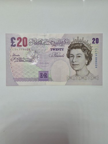 Twenty pound note bank - note,