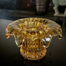 Art Deco Sowerby Amber Glass