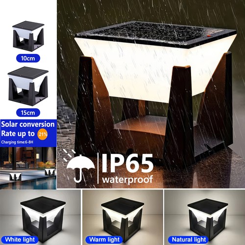 Outdoor solar post - solar, light