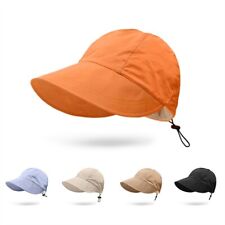 Women Ladies.Summer Wide Brim Foldable Sun Hat Anti-Uv Beach Visor Caps Hats-.