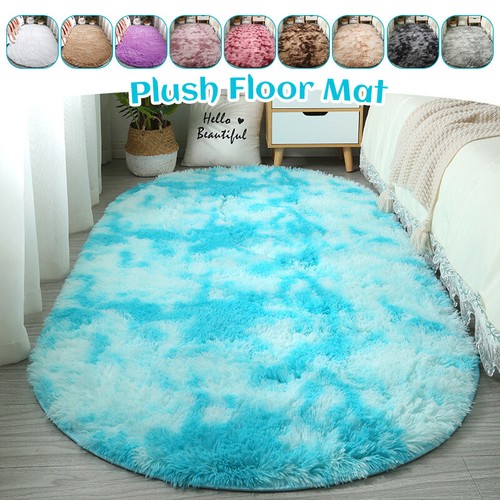 Oval plush fluffy tie - fluffy, anti