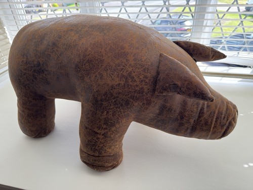Large faux leather - leather, pig