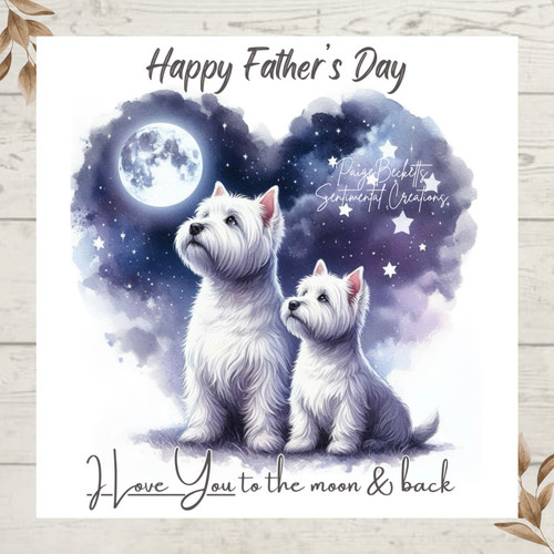 Personalised westie dog - personalised,