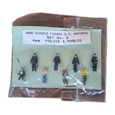 Hand-Painted Police Public Figures*8 OO Scale E Northern Set No 8