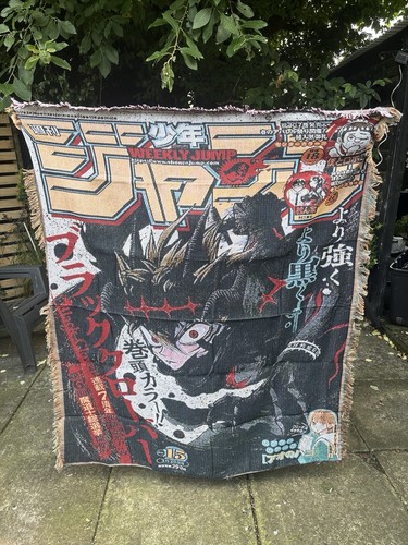 Black clover anime woven - clover,