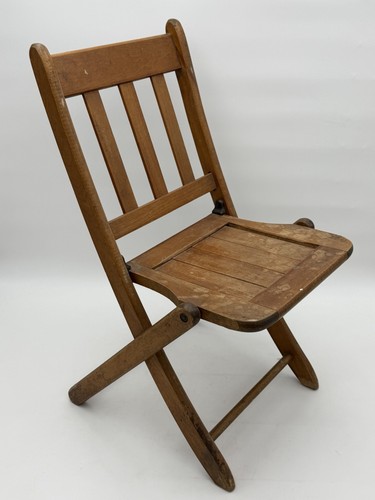 Antique wooden folding chair - antique,