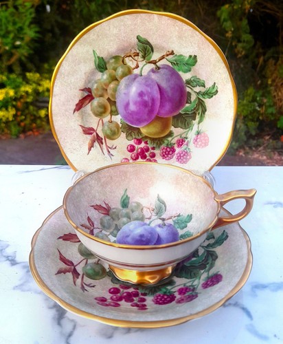 Salisbury china fruit trio - salisbury,