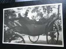 Card/Photo of horse & carriage (possibly Queen Elizabeth II & Prince Philip?) 